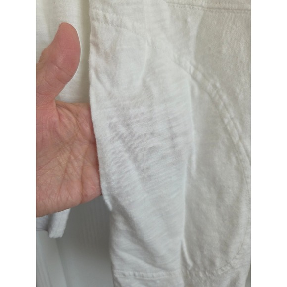 Chicos The Ultimate Tee White Cotton Blend Open Front Cardigan Sweater Size 3/XL - Picture 4 of 4